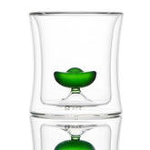 Dvouplášťový borosilikátový tumbler s plovoucím yuanbao ingotem, 88 ml a 260 ml tepelně izolovaný ručně foukaný skleněný pohár, bezolovnatá orientální sklenice na čaj, whisky i kávu, do myčky, originální dárek