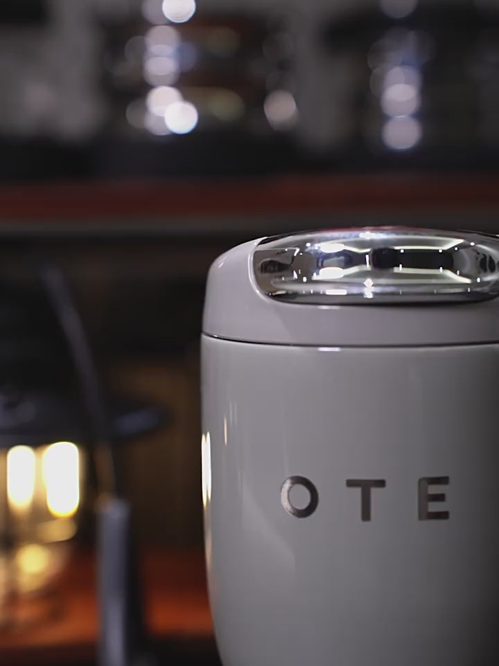 OTE vakuově izolovaný cestovní hrnek na kávu, dvoustěnný nerezový cestovní hrnek s víčkem, 350/220 ml