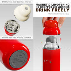 500 ml/16,91 oz vakuová izolační láhev na vodu, dárkové balení, nerezová ocel, styl matrjošky, vhodná pro horké i studené nápoje, přenosná a odolná, ideální na cesty, do posilovny, do kanceláře i pro každodenní použití