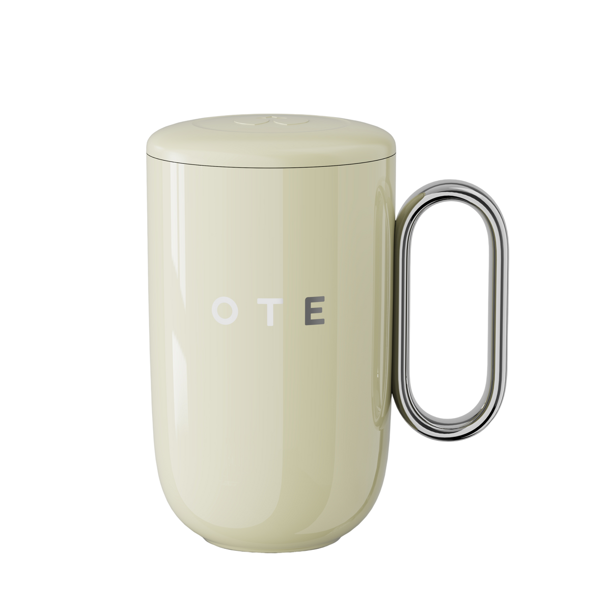 Hrnek na kávu OTE s uchem, 12 oz/8 oz (350/220 ml) izolovaný cestovní hrnek z nerezové oceli, dvojitá stěna, opakovaně použitelný šálek na kávu
